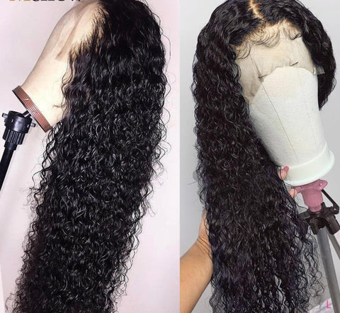 Brazilian Jerry Curl Lace Front Wig Pre Plucked
