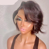 PrePlucked 13x4 Short Lace Front Human Hair Wig