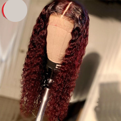Curly Lace Front 13*4 Middle Part Human Hair Wig